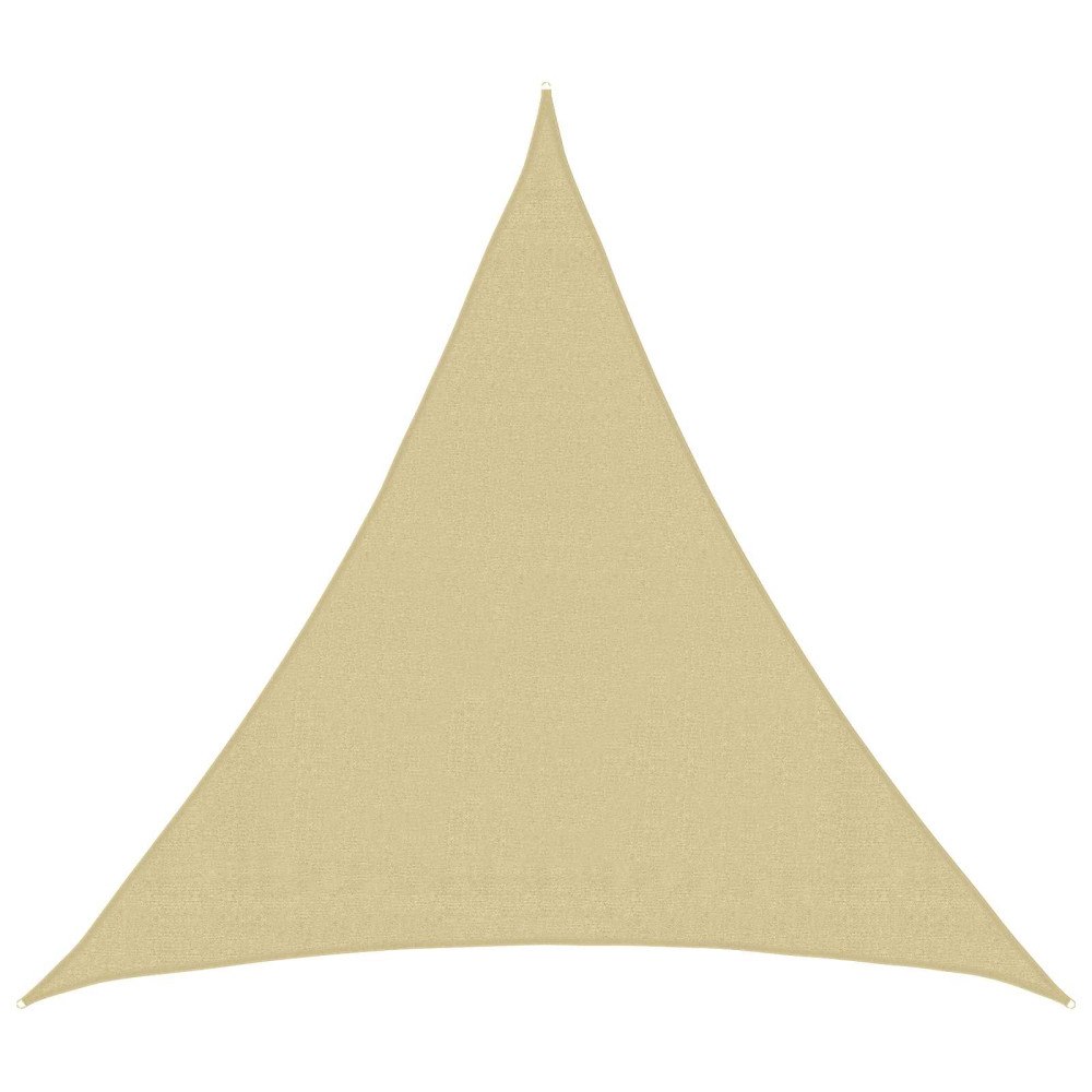 vidaXL Solsätt segel Beige 2 x 2 x 2 m HDPE