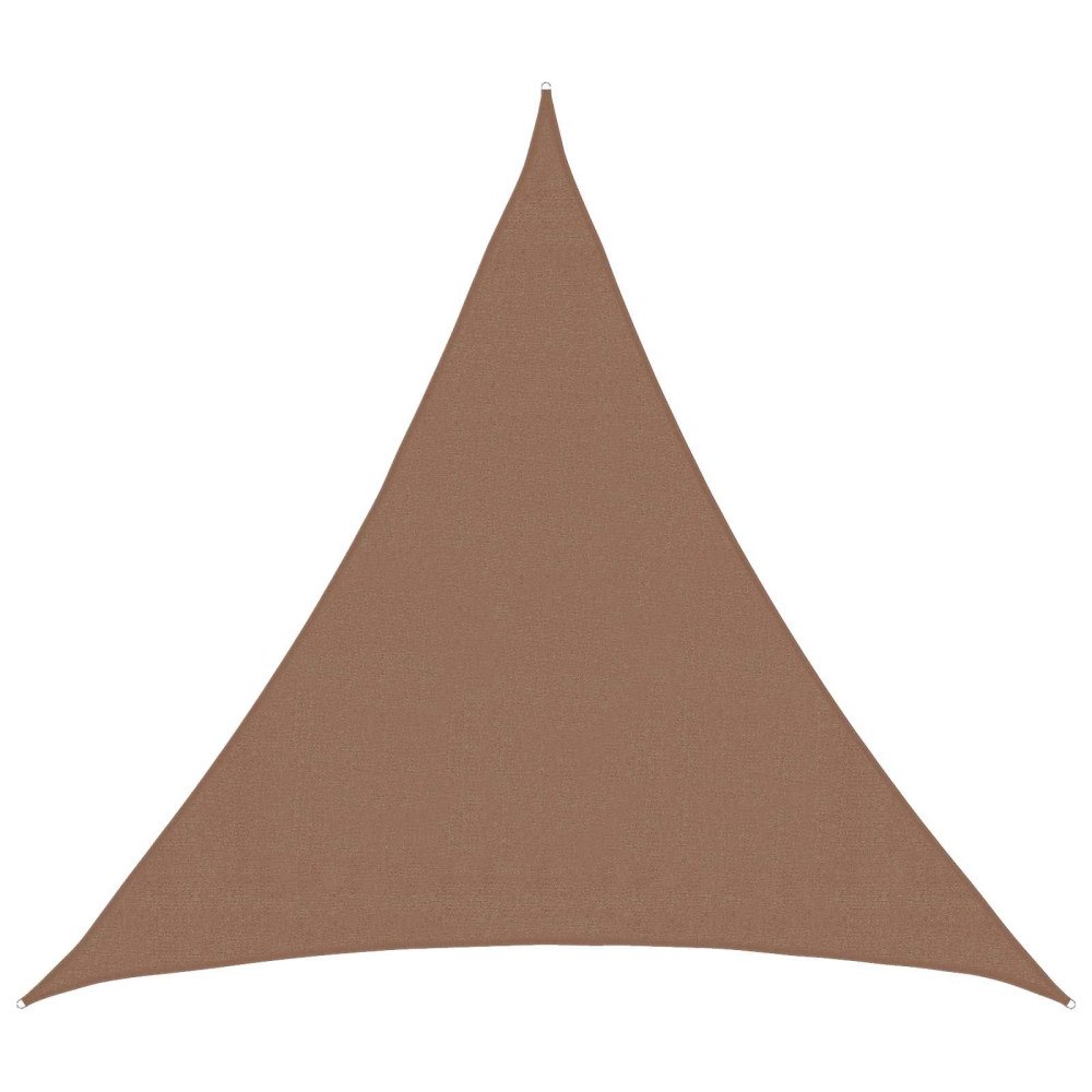 vidaXL Solsätt segel Taupe 2 x 2 x 2 m HDPE