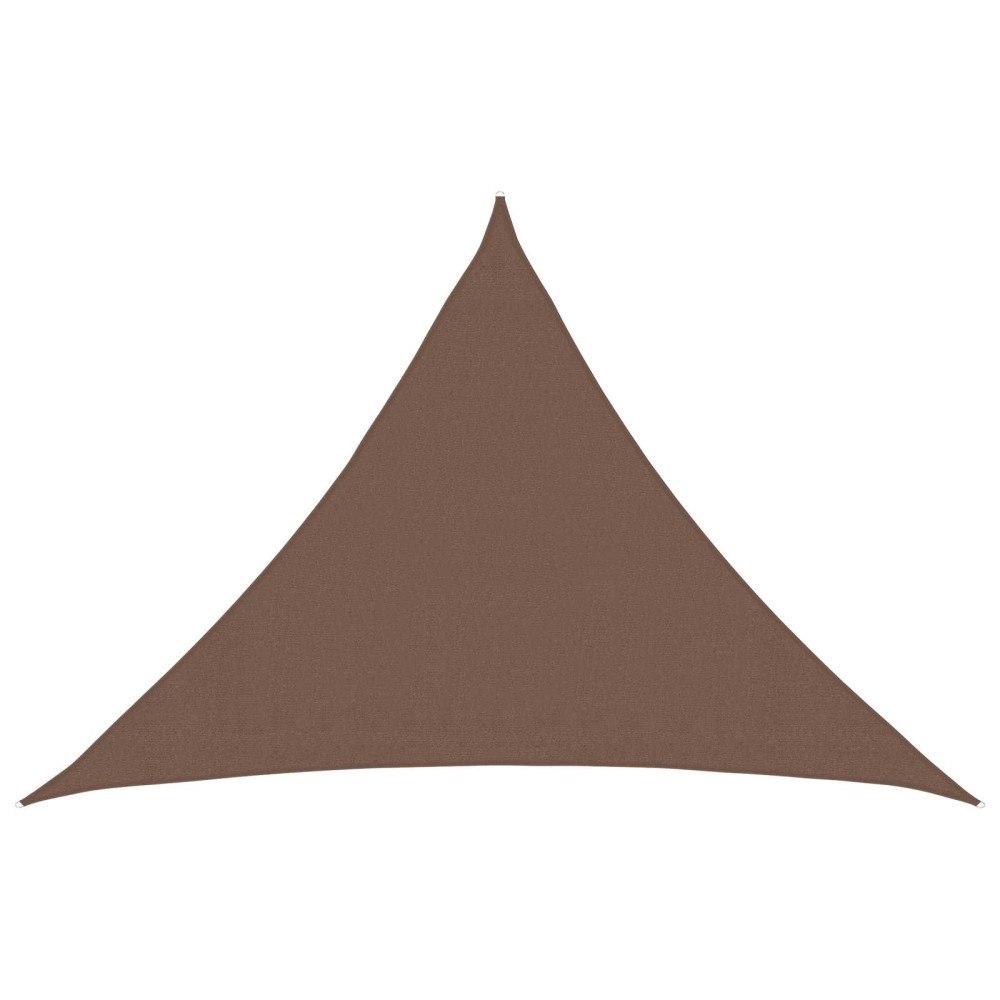 vidaXL Solsätt segel Brun 7 x 5 x 5 m HDPE