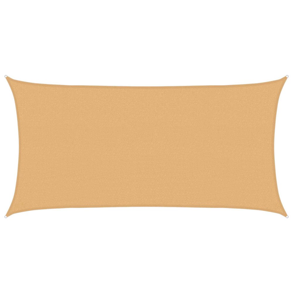 vidaXL Solsätt segel Sand 2,5 x 6 m HDPE