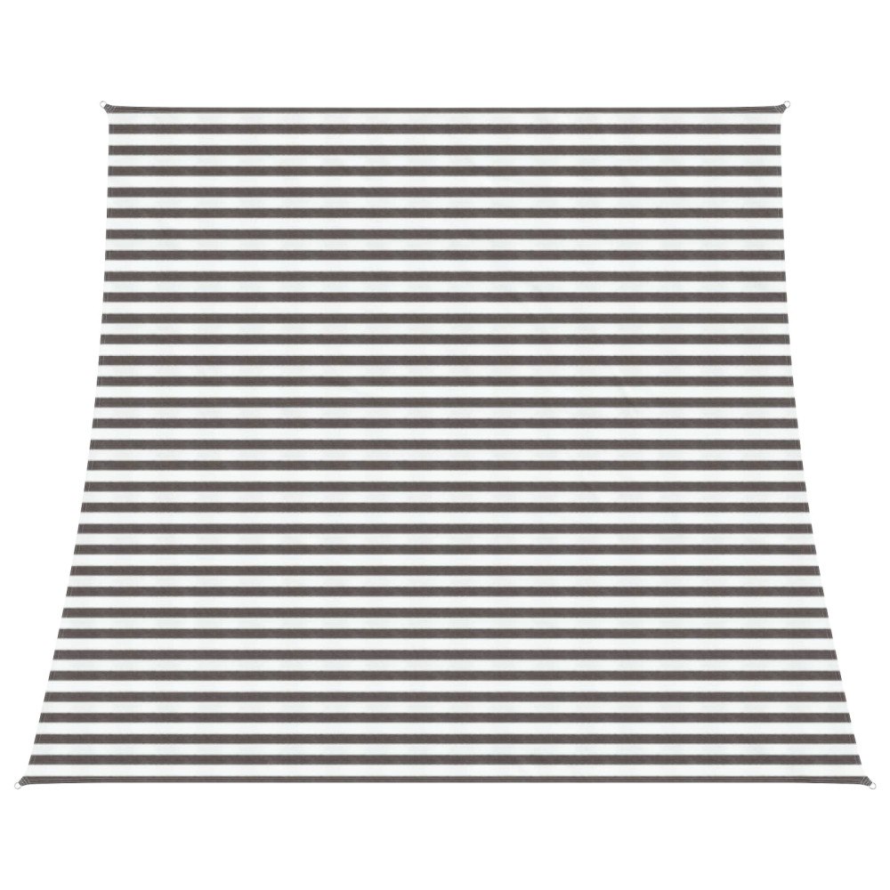 vidaXL Solsätt segel Ljusgrå och vit. 4 / 5 x 4 m HDPE