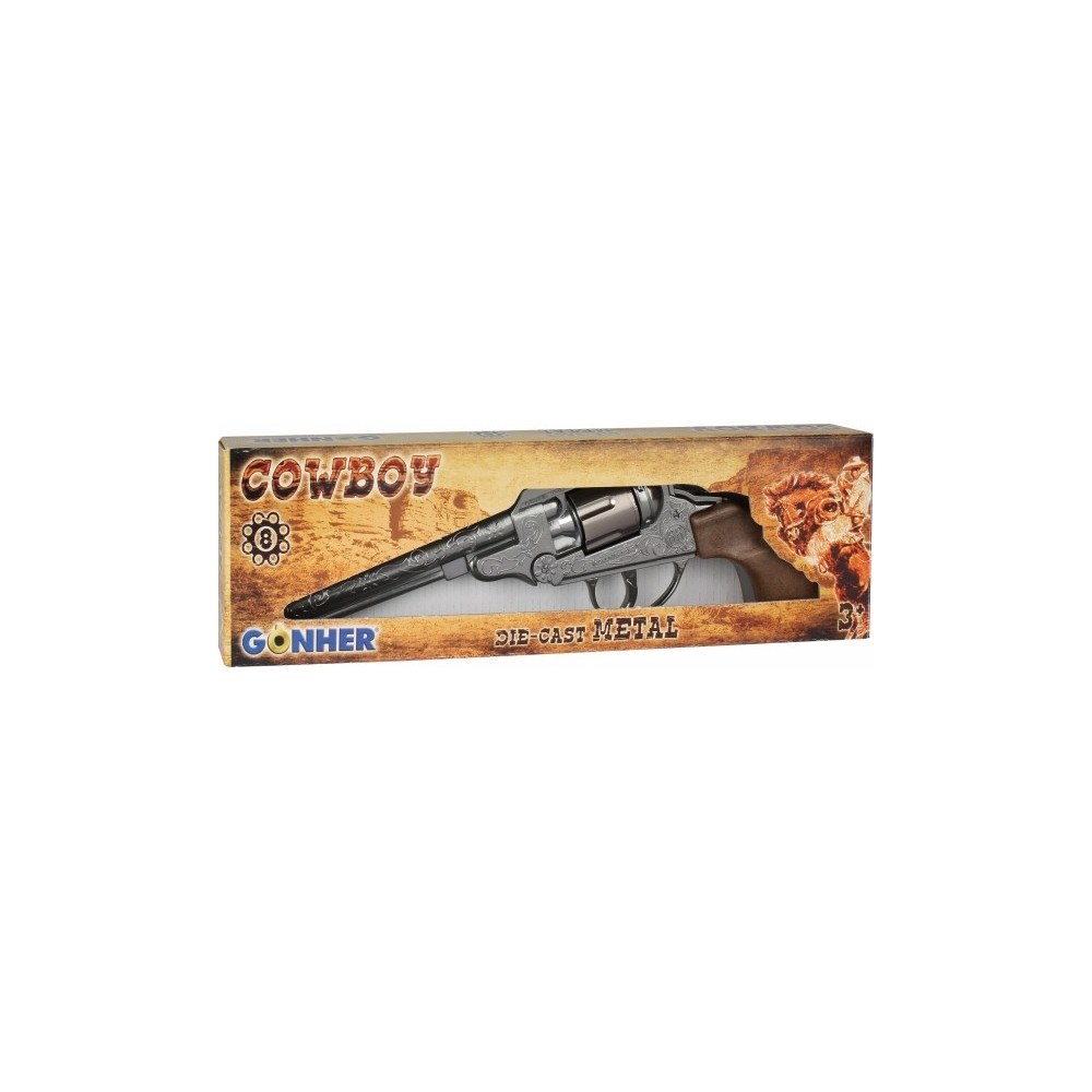 PULIO Pulio Gonher Guns GONHER set med cowboyvapen leksaker och sk...