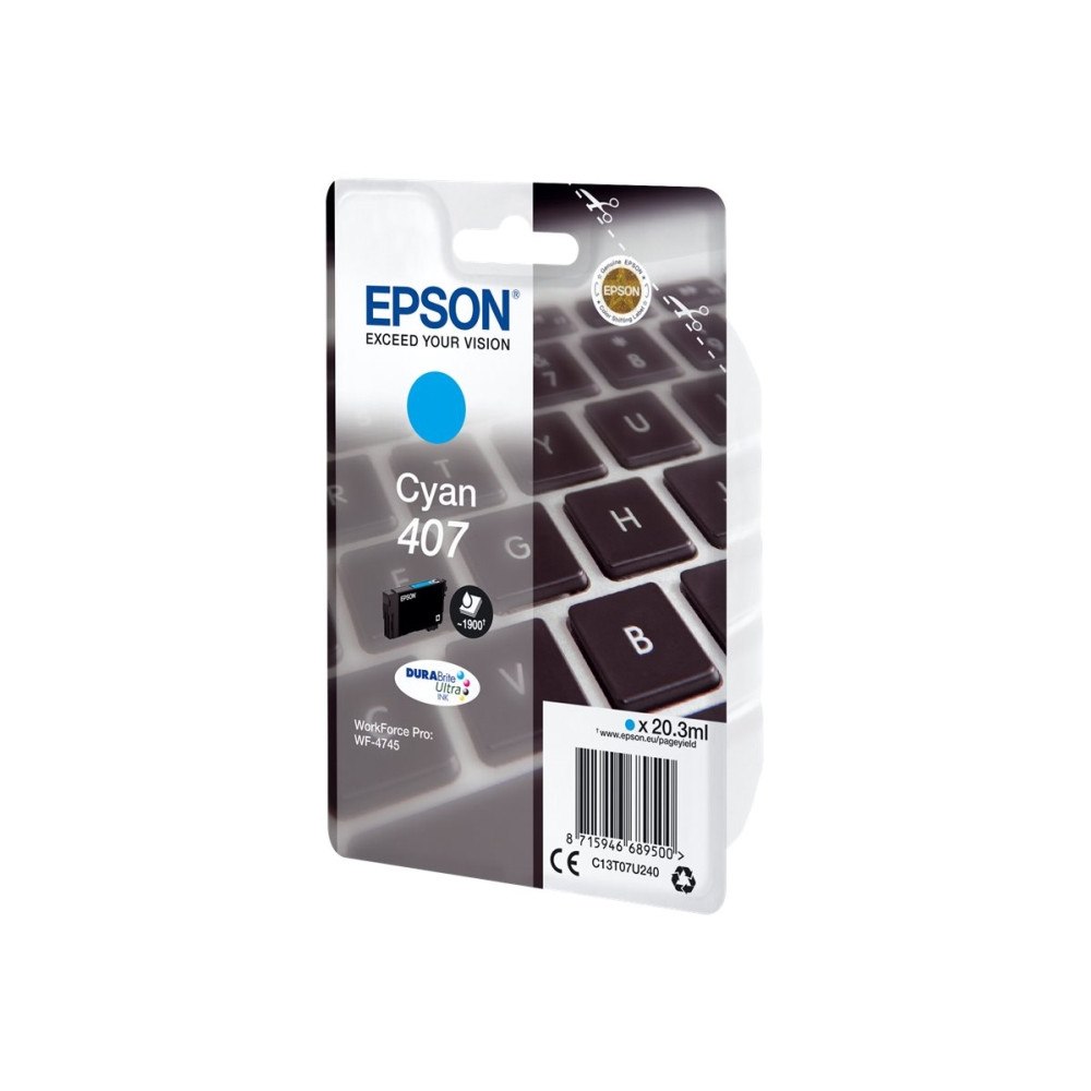 EPSON Epson 407 - L-storlek - cyan - original - bläckpatron