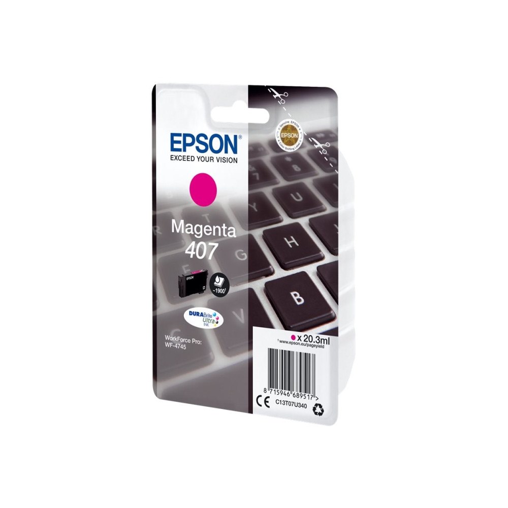 EPSON Epson 407 - L-storlek - magenta - original - bläckpatron
