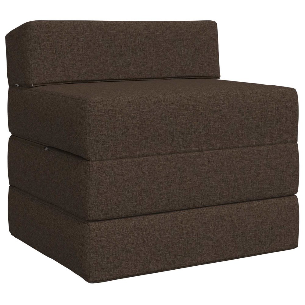 vidaXL Fällbar Soffbed Taupe 200 x 70 x 15 cm Tyg
