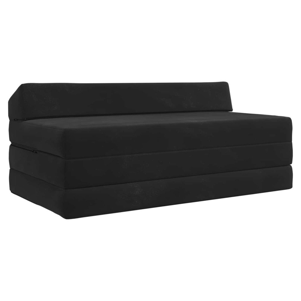 vidaXL Fällbar Soffbed Svart 120 x 60 x 49 cm Tyg