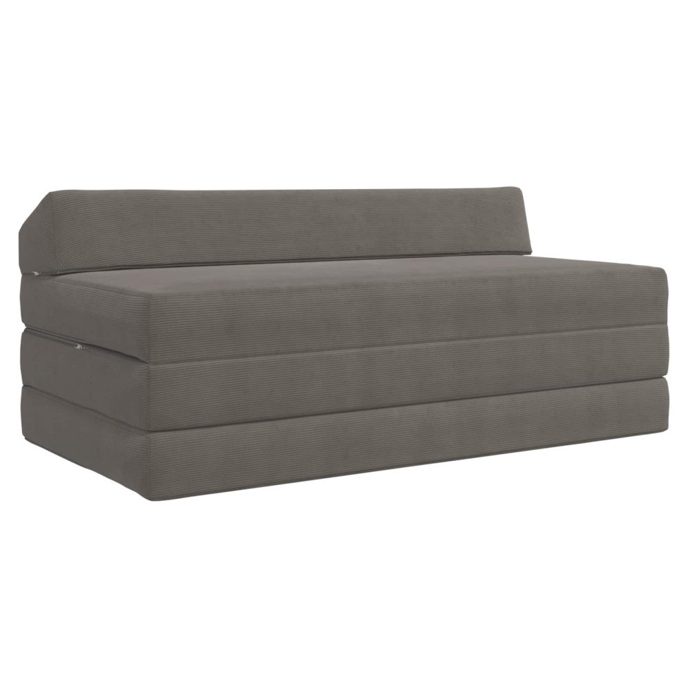 vidaXL Fällbar Soffbed Ljusgrå 120 x 60 x 49 cm Tyg