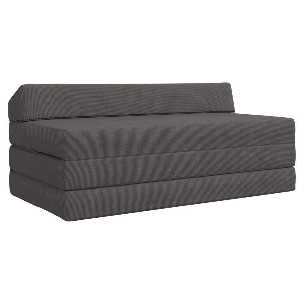 vidaXL Fällbar Soffbed Mörkgrå 120 x 60 x 49 cm Tyg