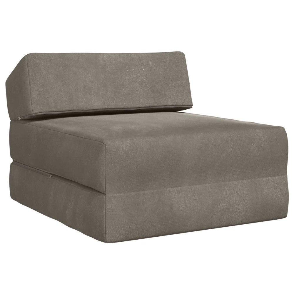 vidaXL Fällbar Soffbed Ljusgrå 60 x 70 x 41 cm Tyg