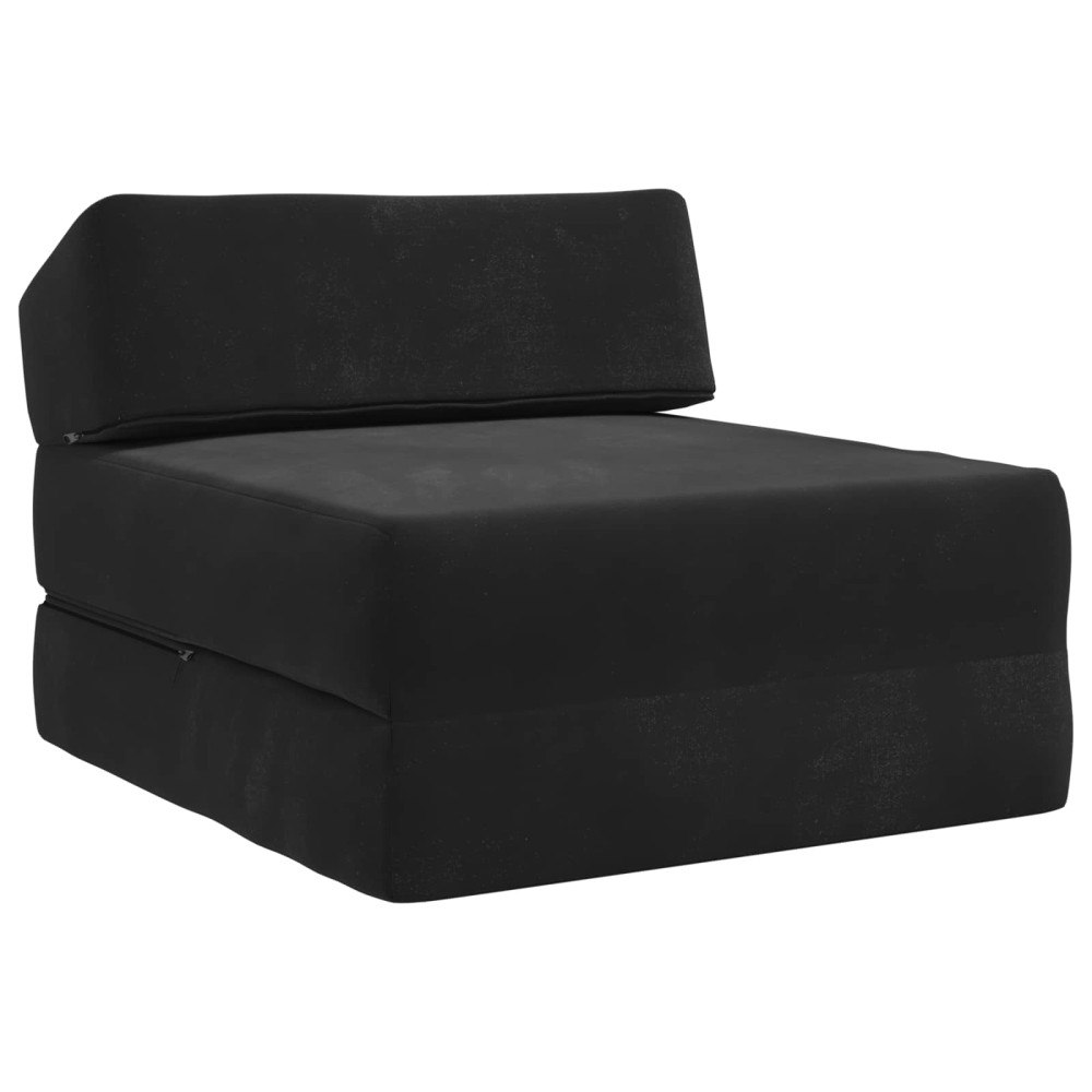 vidaXL Fällbar Soffbed Svart 60 x 70 x 41 cm Tyg