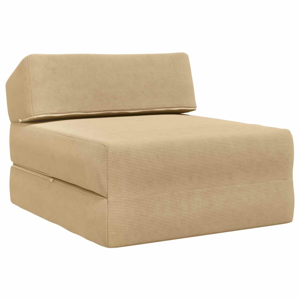 vidaXL Fällbar Soffbed Grön grå 60 x 70 x 41 cm Tyg