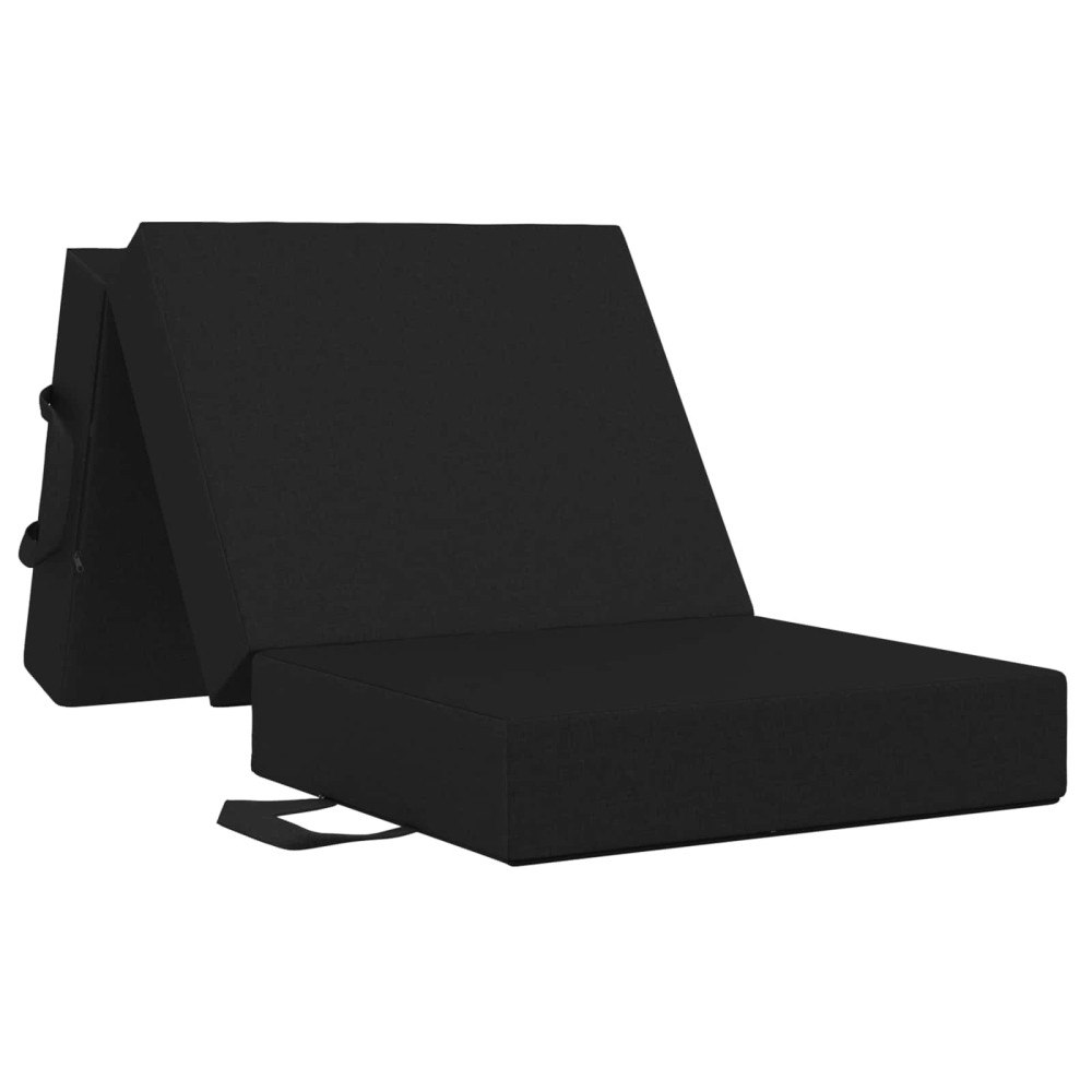vidaXL Fällbar Soffbed 75 x 63 x 45 cm Svart