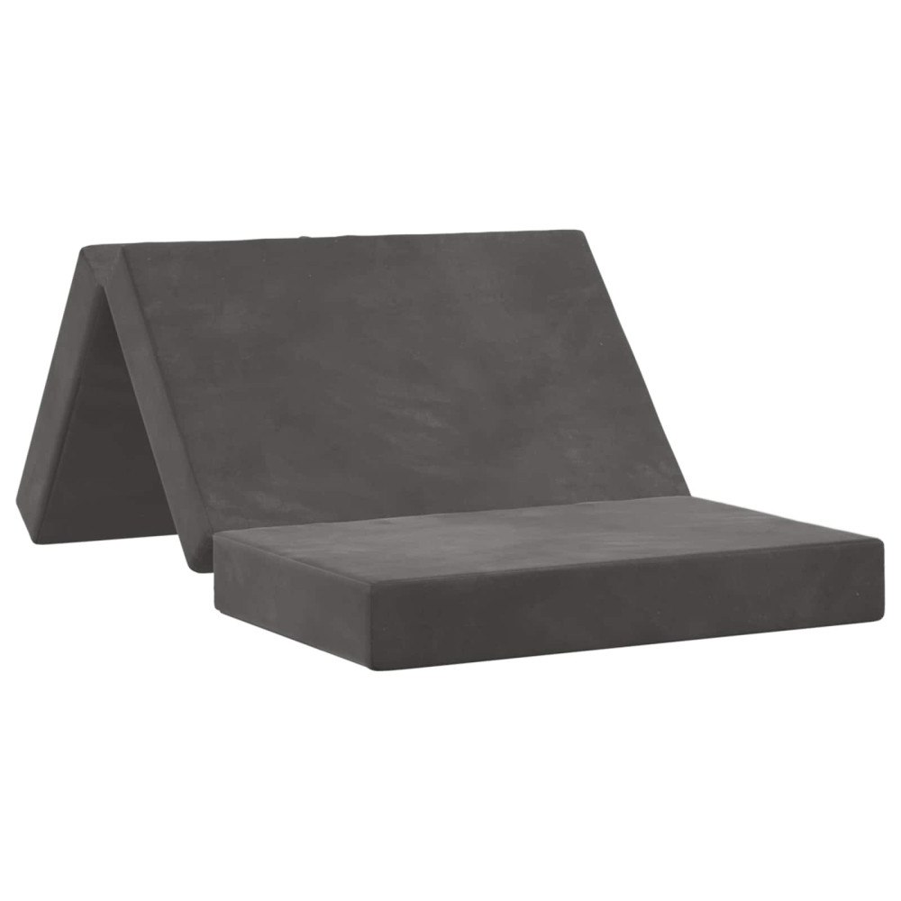 vidaXL Fällbar Soffbed 80 x 67 x 45 cm Mörkgrå