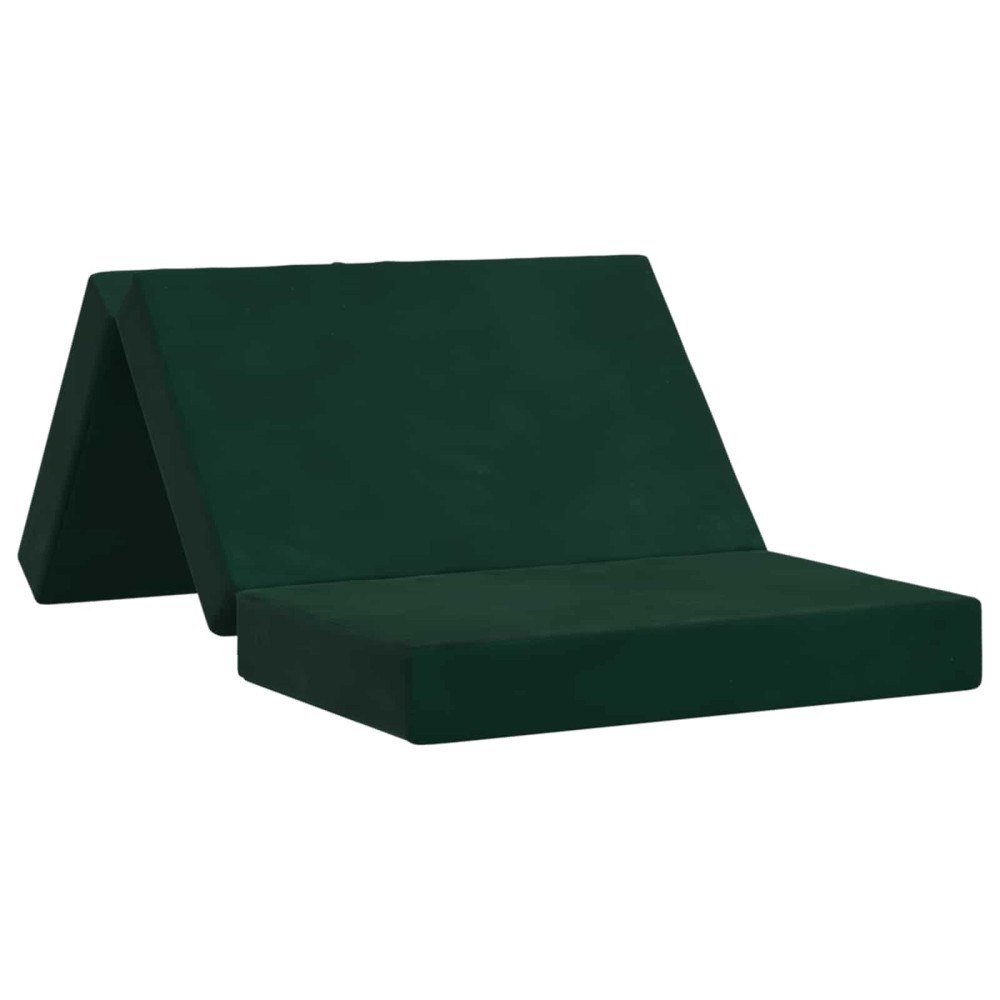 vidaXL Fällbar Soffbed 80 x 67 x 45 cm Mörkgrön