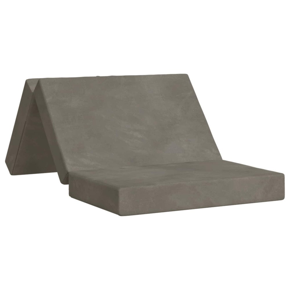 vidaXL Fällbar Soffbed 100 x 67 x 45 cm Ljusgrå