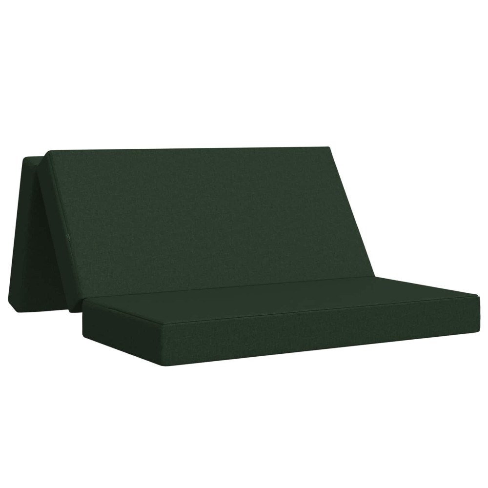 vidaXL Fällbar Soffbed 140 x 67 x 45 cm Mörkgrön