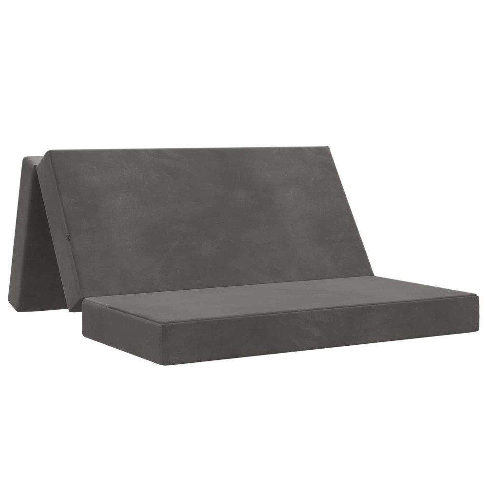 vidaXL Fällbar Soffbed 140 x 67 x 45 cm Mörkgrå