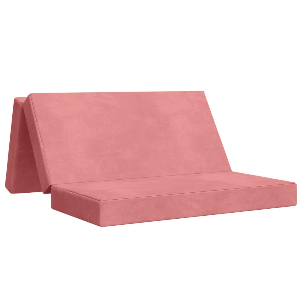 vidaXL Fällbar Soffbed 160 x 67 x 45 cm Rosa