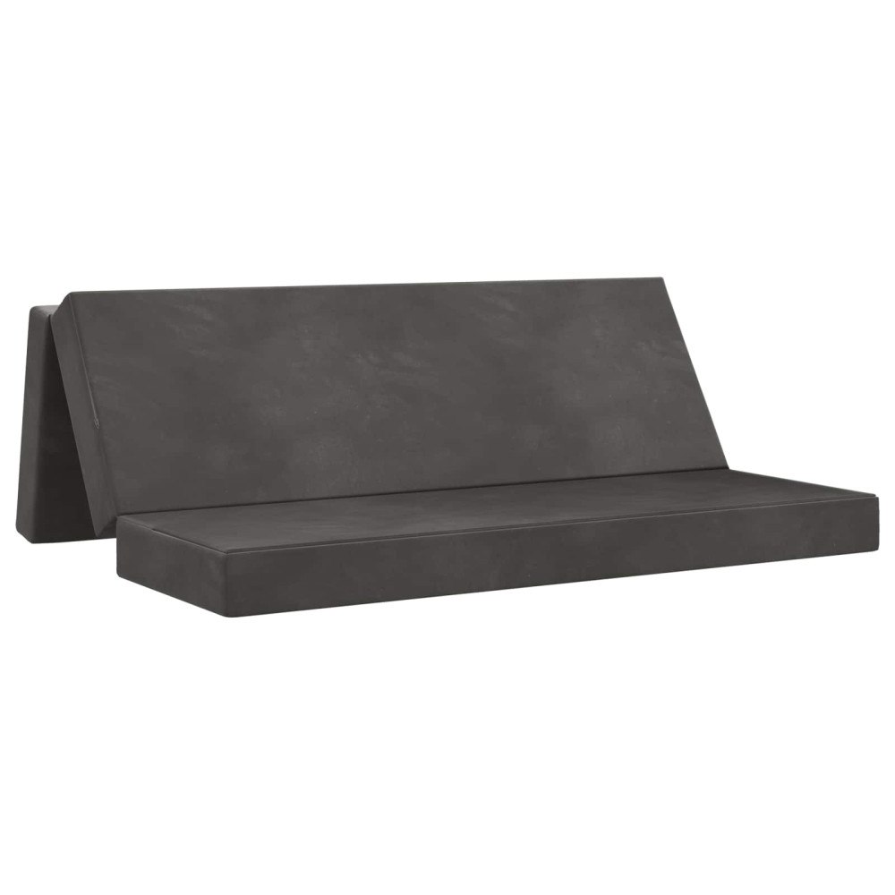 vidaXL Fällbar Soffbed 180 x 67 x 45 cm Mörkgrå