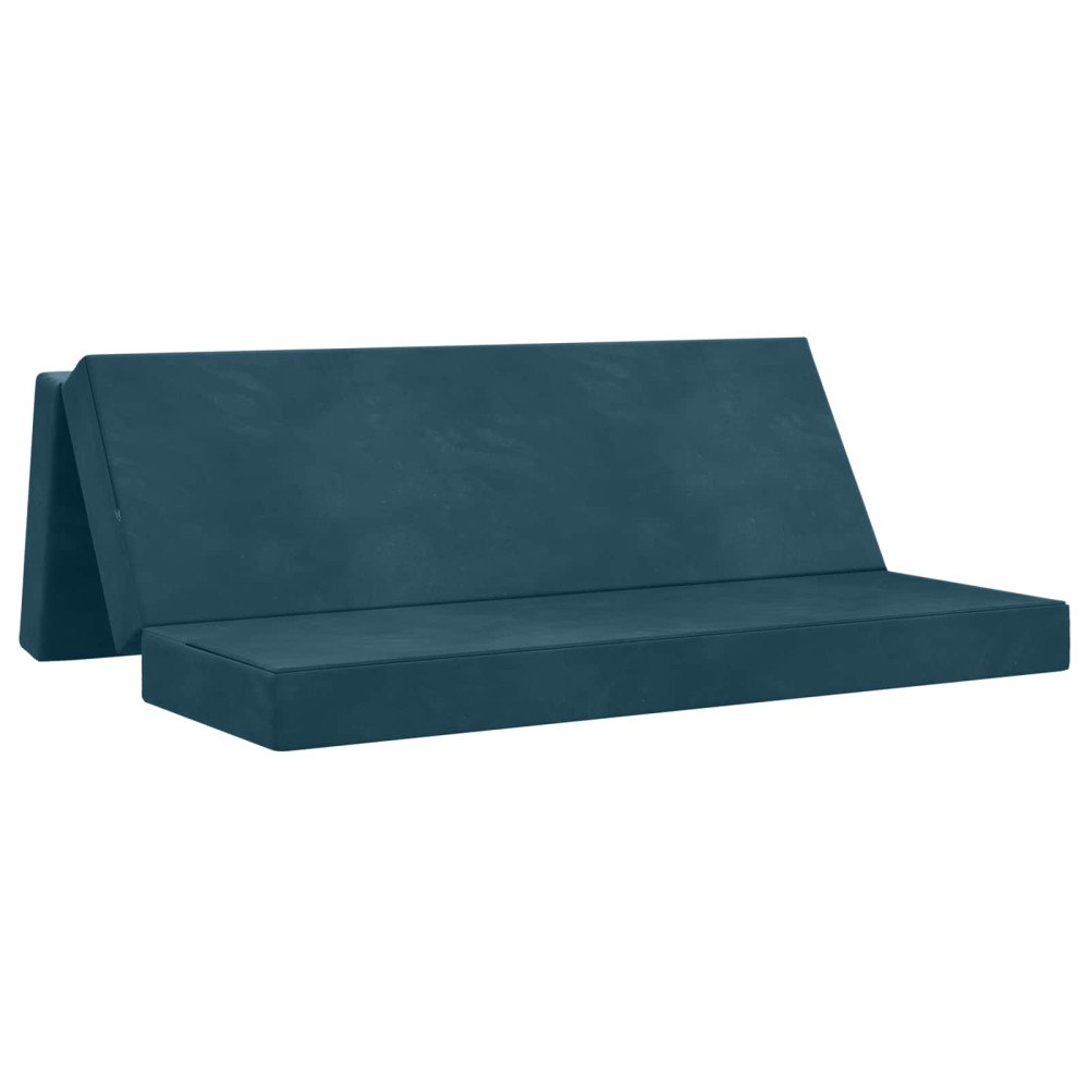 vidaXL Fällbar Soffbed 200 x 67 x 45 cm Blå