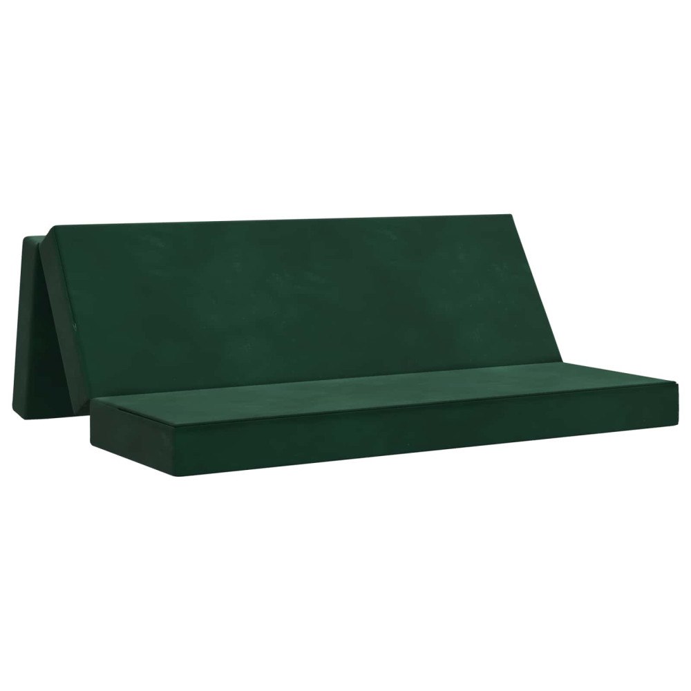 vidaXL Fällbar Soffbed 200 x 67 x 45 cm Mörkgrön