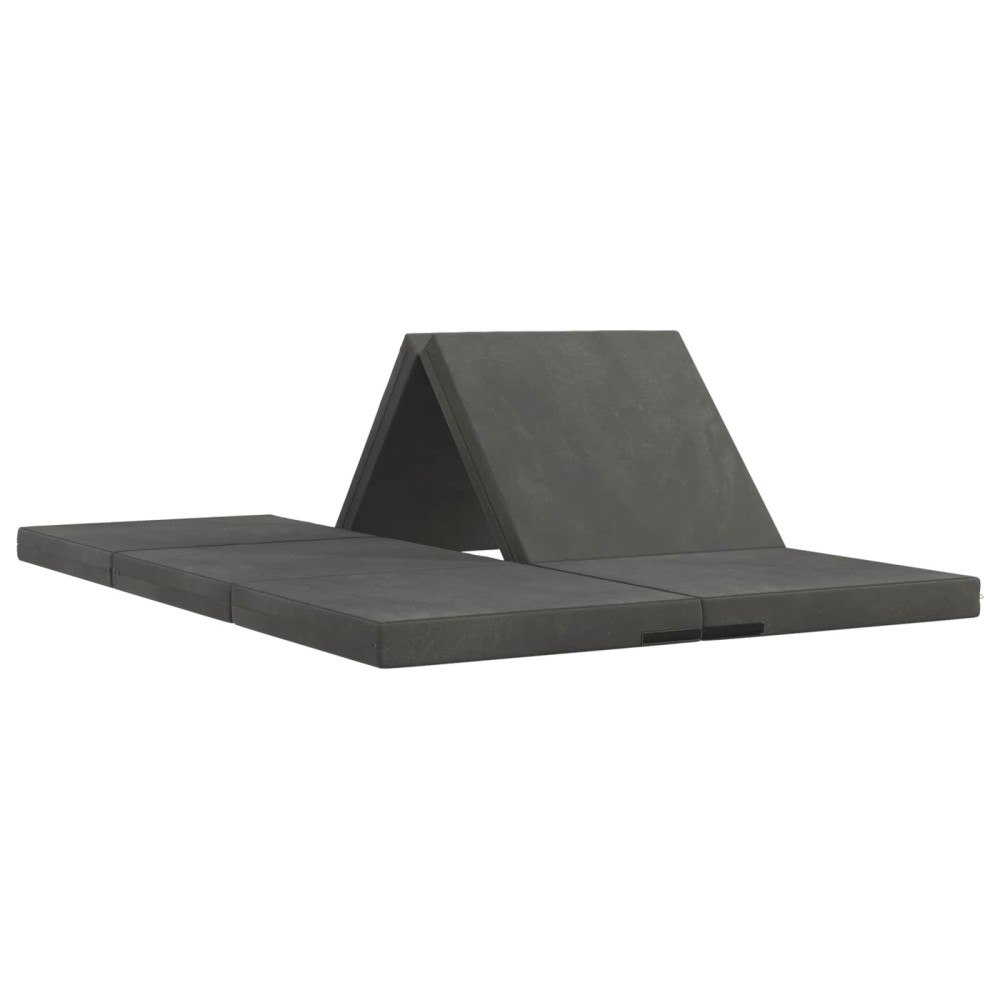 vidaXL Fällbar Soffbed 140 x 67 x 45 cm Mörkgrå