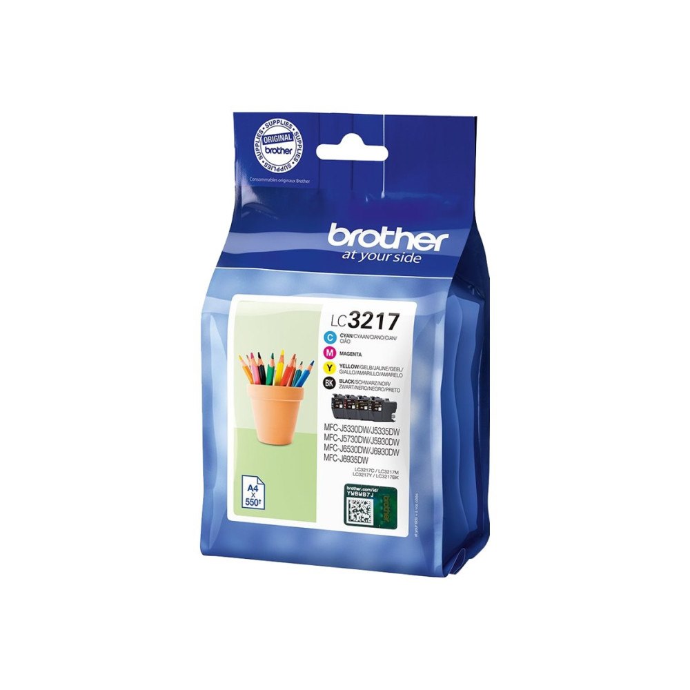 Brother Brother LC3217 Value Pack - 4-pack - svart, gul, cyan, magenta - original - bläckpatron