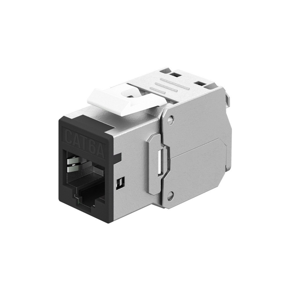 Goobay Goobay Keystone-modul RJ45 CAT 6A, STP, smal, svart