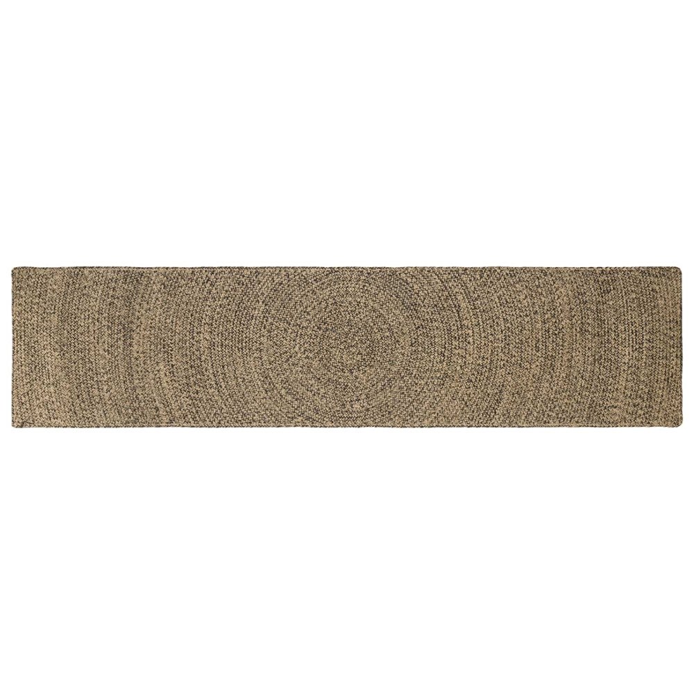 vidaXL Områdesmattor Naturlig och svart 60 x 300 cm Jute