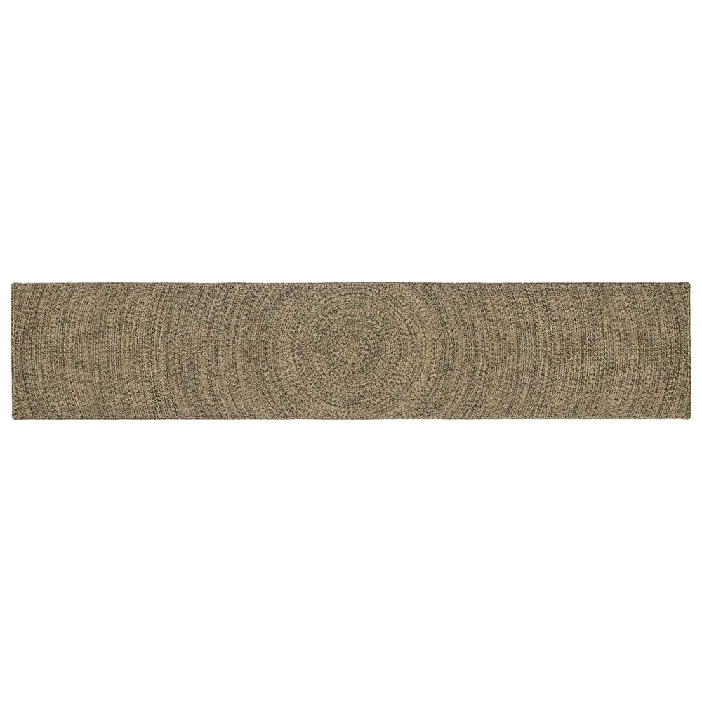 vidaXL Områdesmattor Naturlig och svart 80 x 400 cm Jute