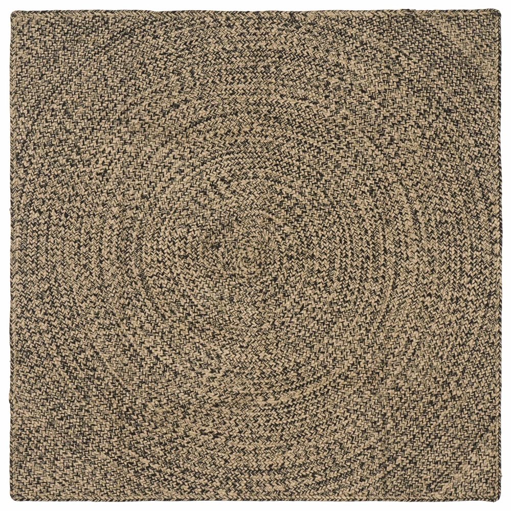 vidaXL Områdesmattor Naturlig och svart 120 x 120 cm Jute