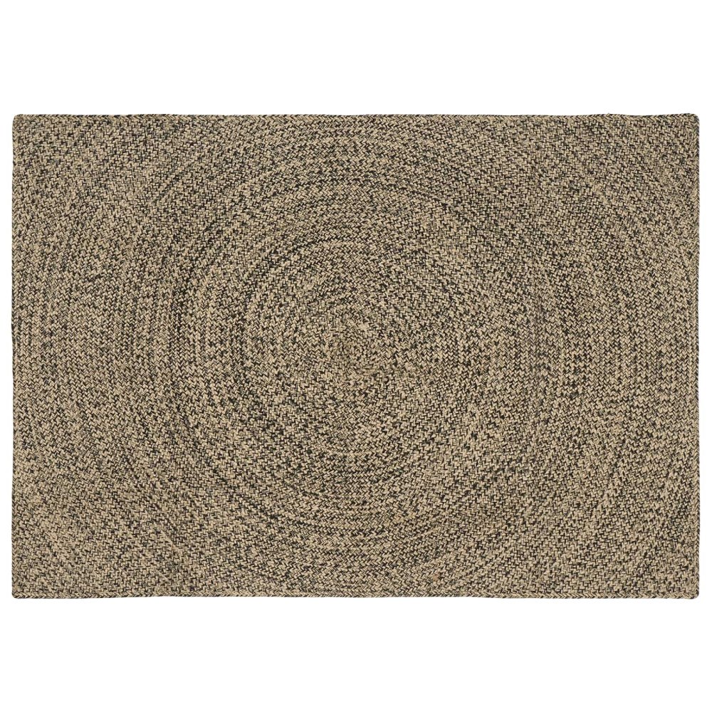 vidaXL Områdesmattor Naturlig och svart 120 x 170 cm Jute