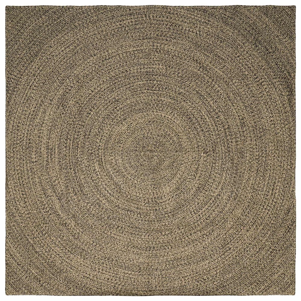vidaXL Områdesmattor Naturlig och svart 240 x 240 cm Jute