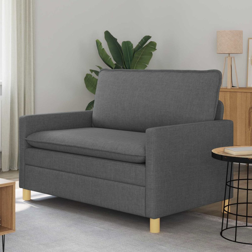 vidaXL Soffa Mörkgrå Tyg