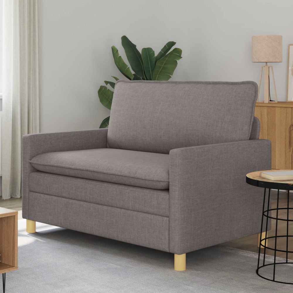 vidaXL Soffa Taupe Tyg