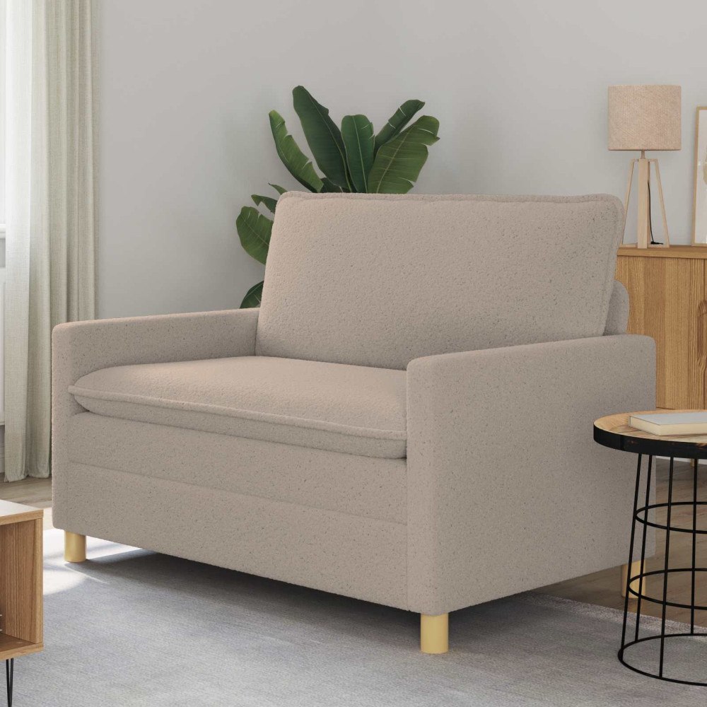 vidaXL Soffa Ljusgrå 126 x 81 x 87,5 cm Tyg