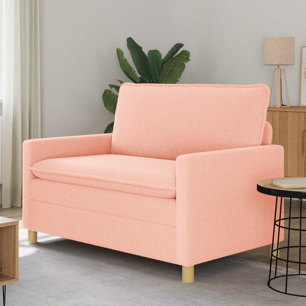 vidaXL Soffa Rosa 126 x 81 x 87,5 cm Tyg