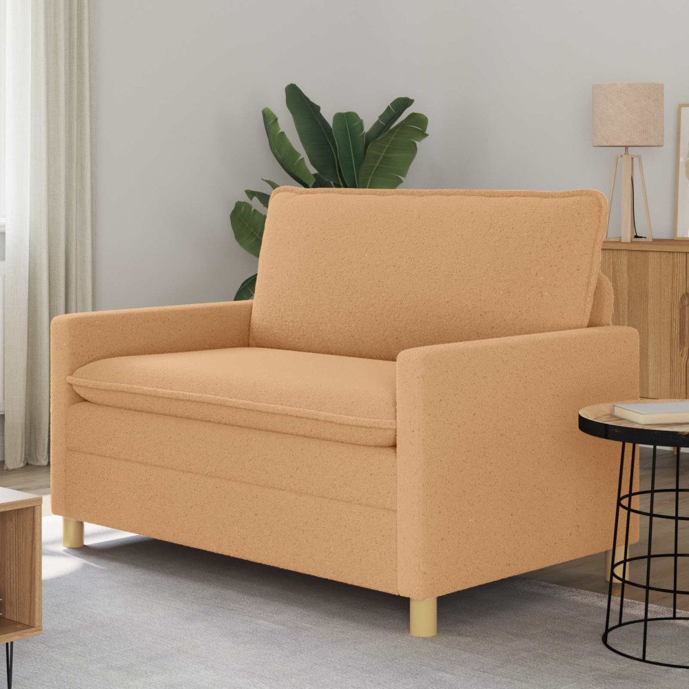 vidaXL Soffa Beige 126 x 81 x 87,5 cm Tyg