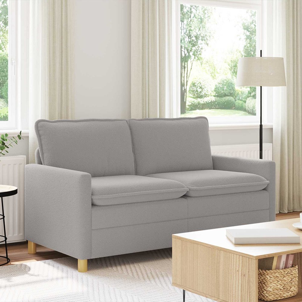 vidaXL Soffa Ljusgrå 156 x 81 x 87,5 cm Tyg