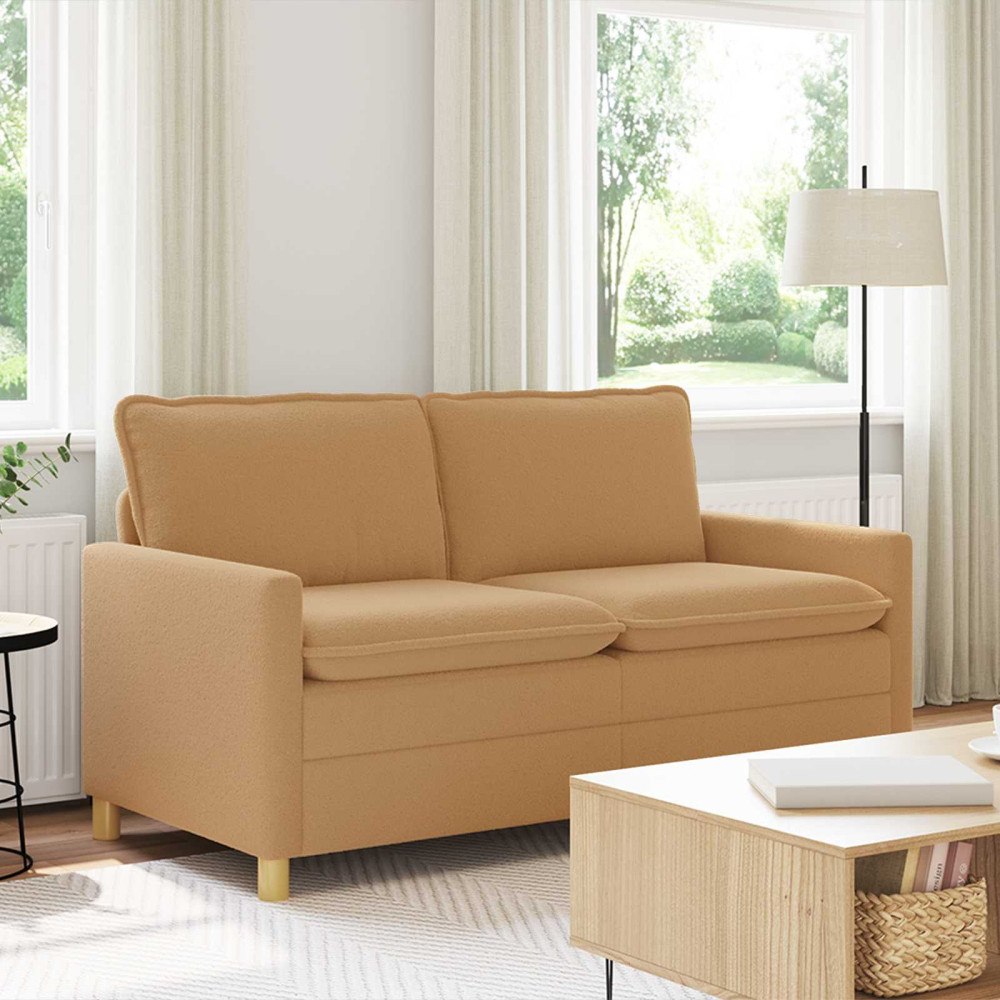 vidaXL Soffa Beige 156 x 81 x 87,5 cm Tyg