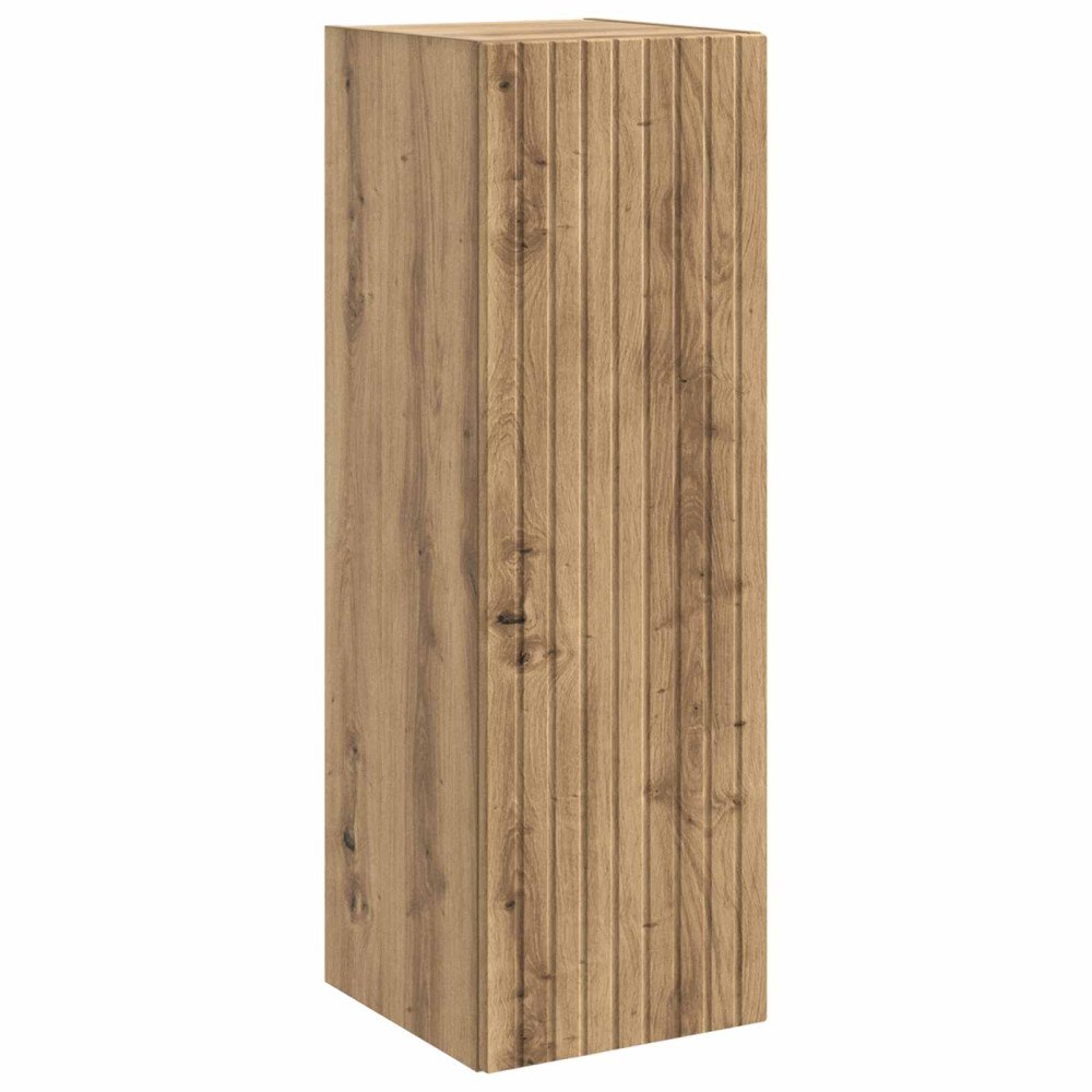 vidaXL Väggmonterat Badrumsskåp Artisan-ek 33 x 34,5 x 100 cm