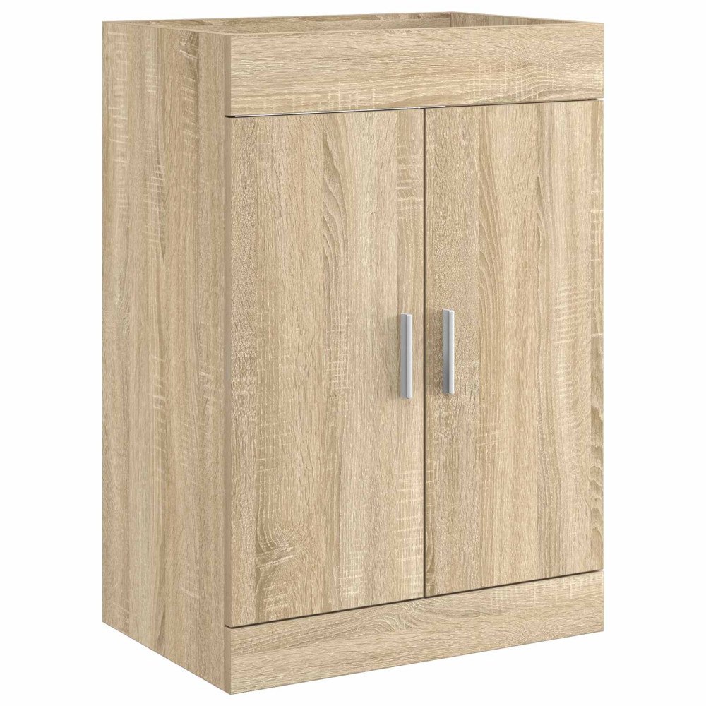 vidaXL Badrum Under Diskbänk Skåp Sonoma-ek 56 x 37,5 x 81 cm