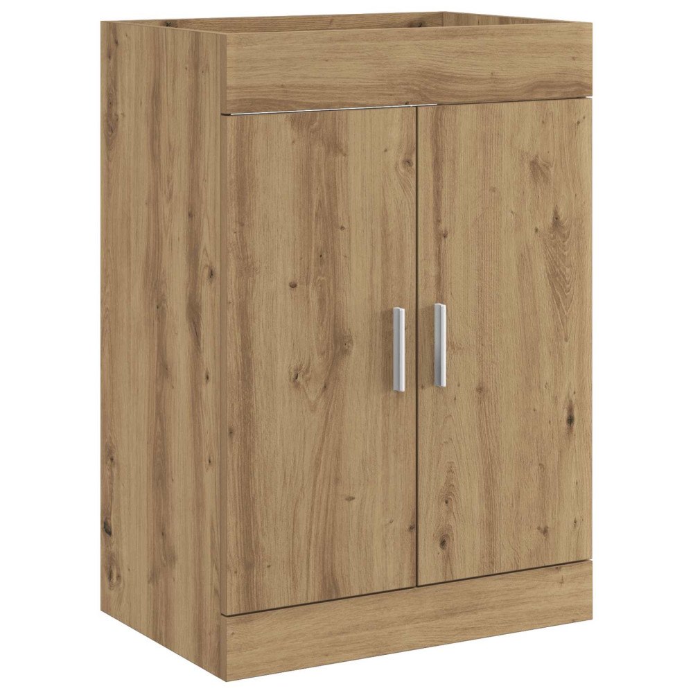 vidaXL Badrum Under Diskbänk Skåp Artisan-ek 78,5 x 37,5 x 81 cm