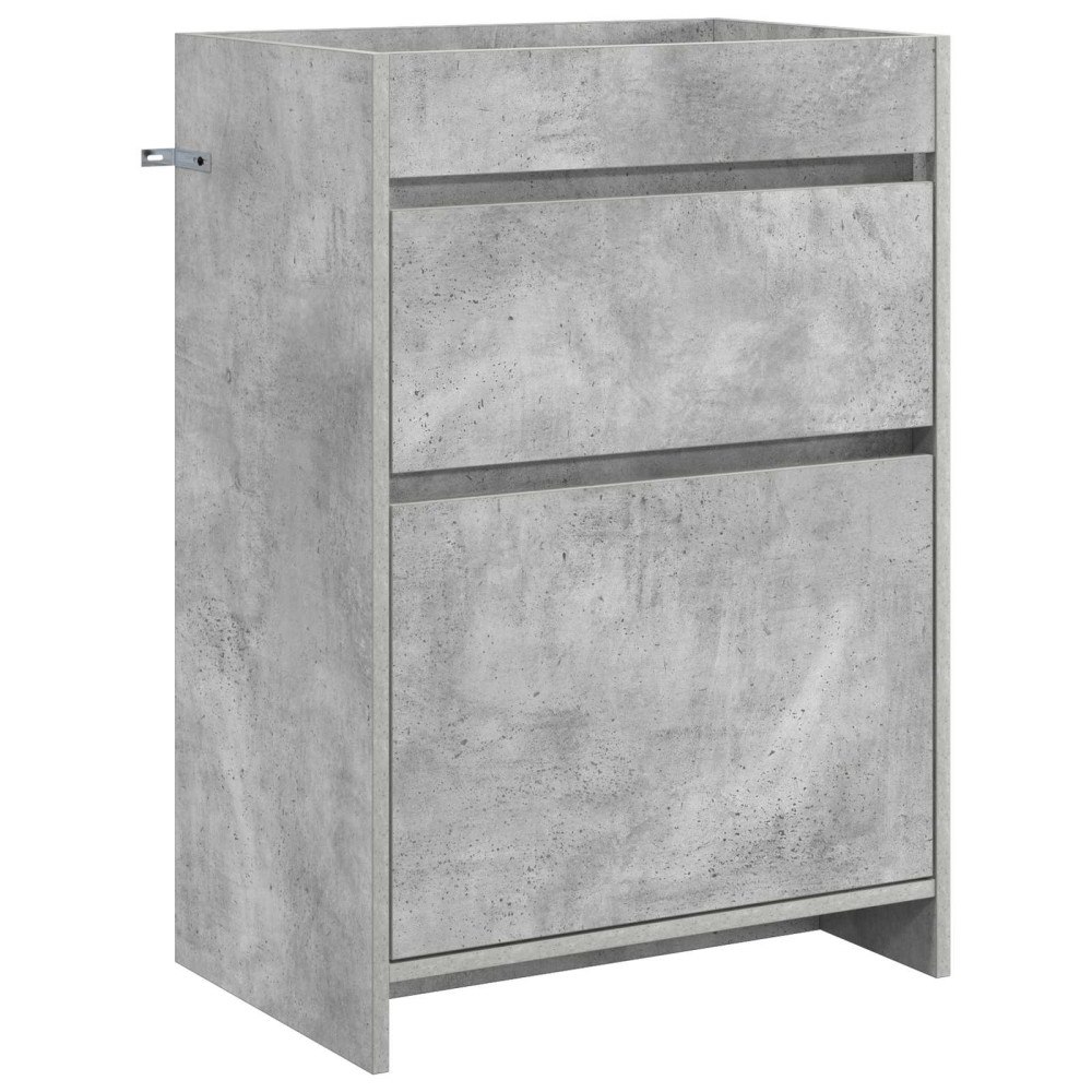 vidaXL Badrum Under Diskbänk Skåp Betonggrå 56 x 37,5 x 81 cm