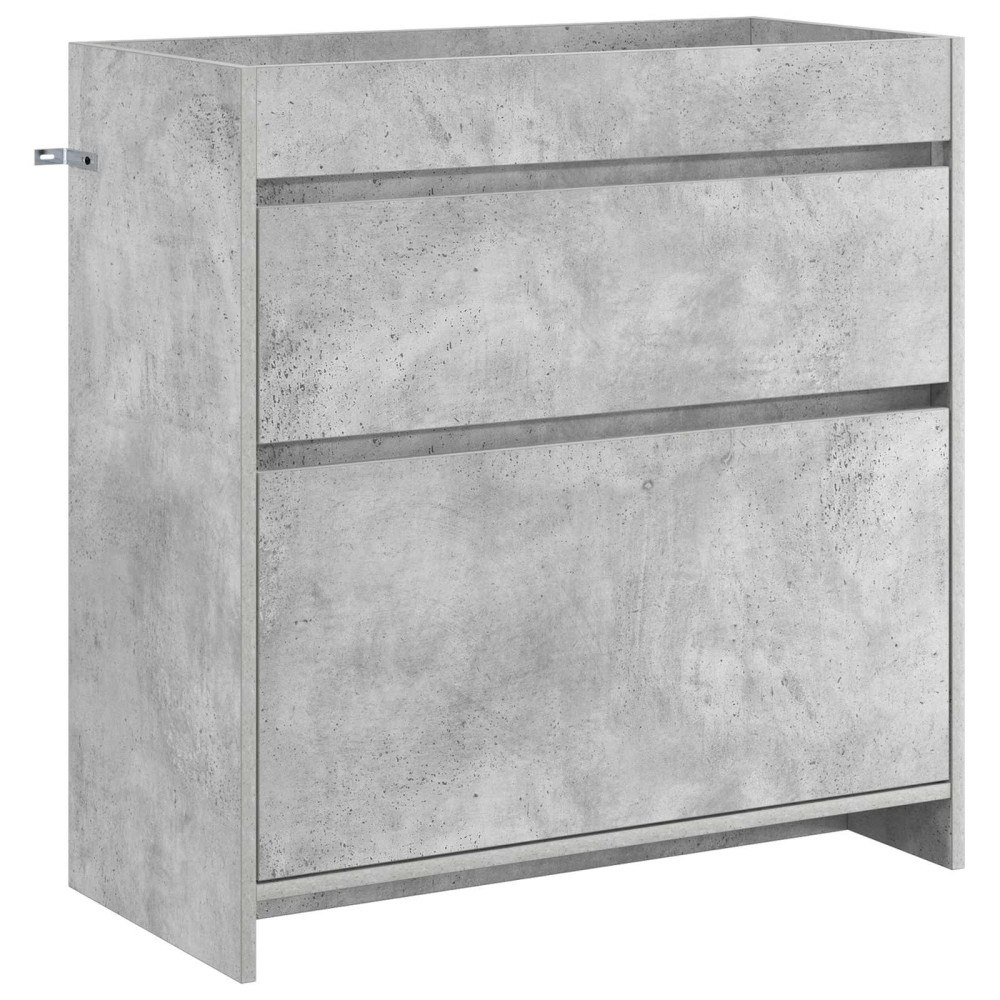 vidaXL Badrum Under Diskbänk Skåp Betonggrå 78,5 x 37,5 x 81 cm