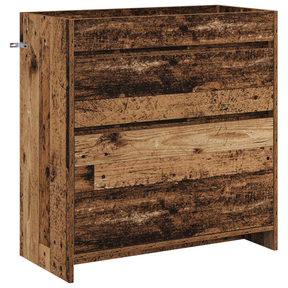 vidaXL Badrum Under Diskbänk Skåp Gammalt trä 78,5 x 37,5 x 81 cm