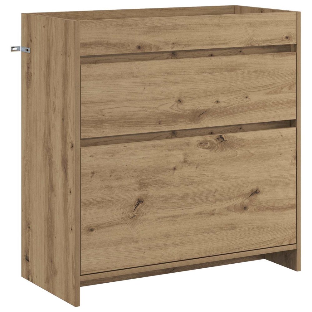 vidaXL Badrum Under Diskbänk Skåp Artisan-ek 78,5 x 37,5 x 81 cm