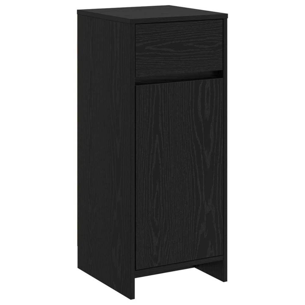 vidaXL Badrumsskåp Svart ek 35 x 36,5 x 85 cm Konstruerat trä