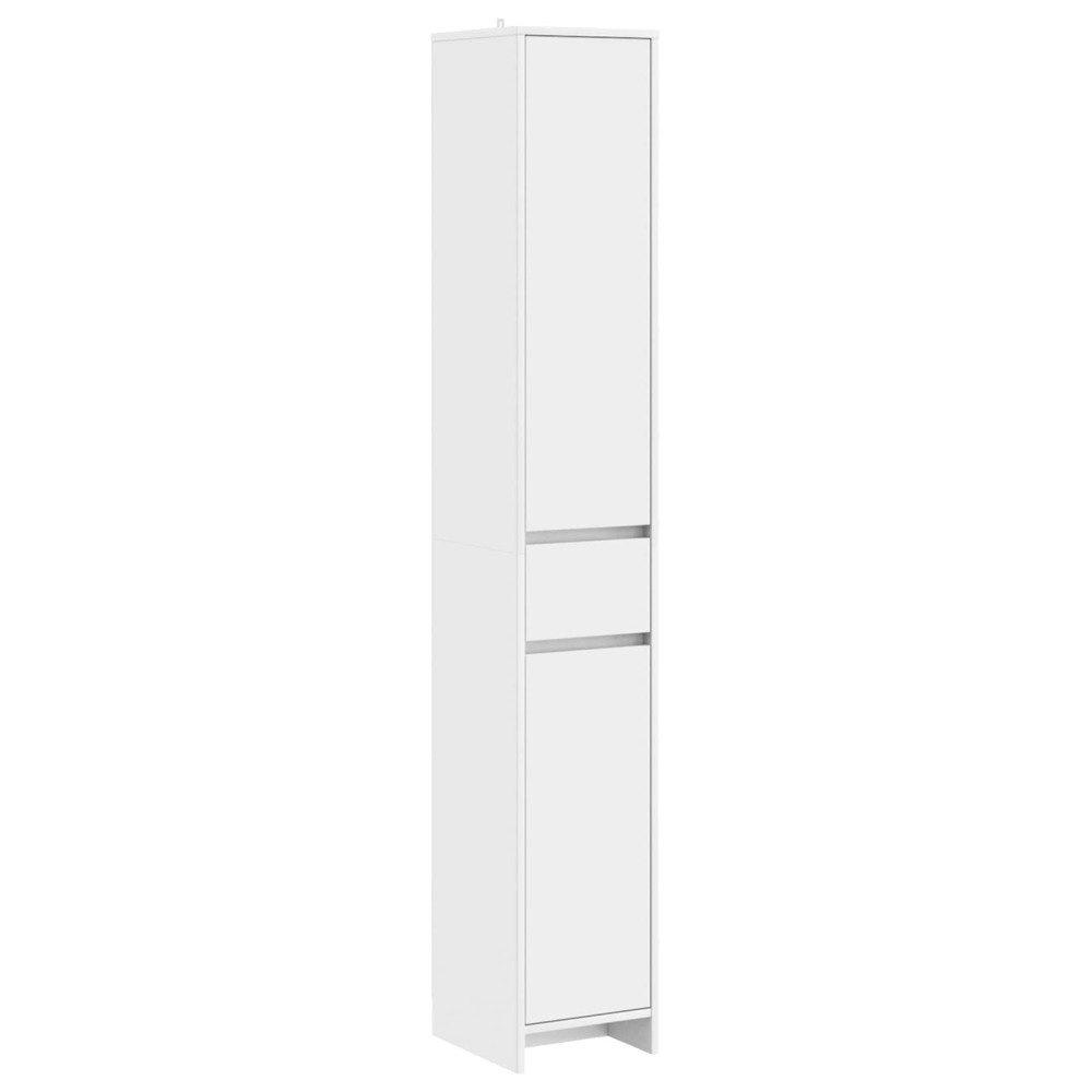 vidaXL Badrumsskåp Vit 30 x 33 x 190 cm Konstruerat trä