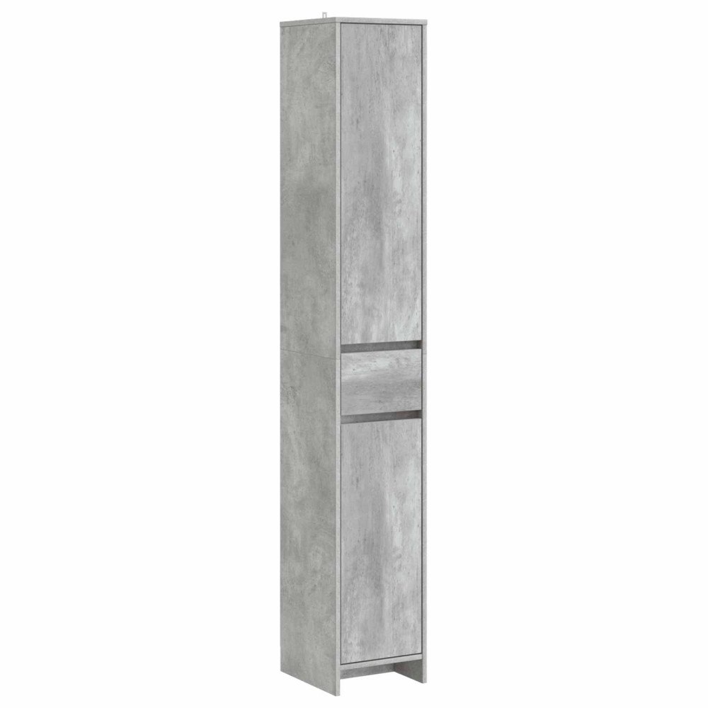 vidaXL Badrumsskåp Betonggrå 30 x 33 x 190 cm Konstruerat trä